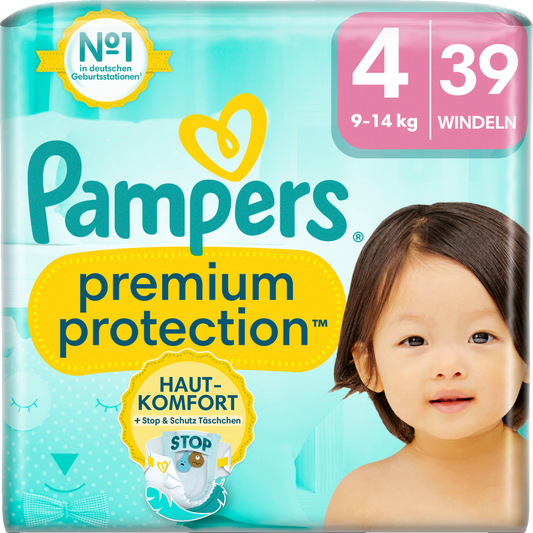 Pampers Premium Protection Gr.4 Maxi 9-14kg (39 STK) Sparpack