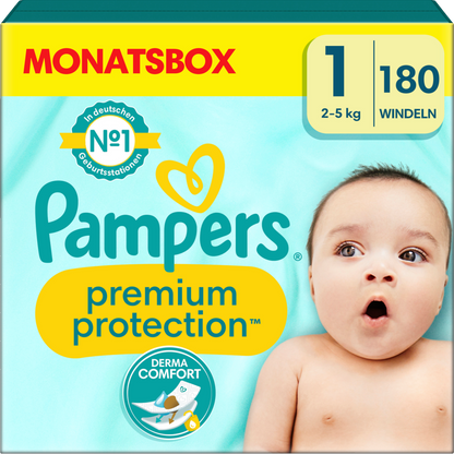 Newborn-Set: Pampers Monatsbox Gr. 1 + Sangénic-Kassetten + Wickelauflage