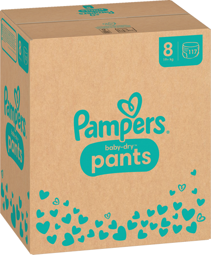 Pampers Baby-Dry PANTS Gr. 8 XXXL 19+kg (117 STK) Monatsbox