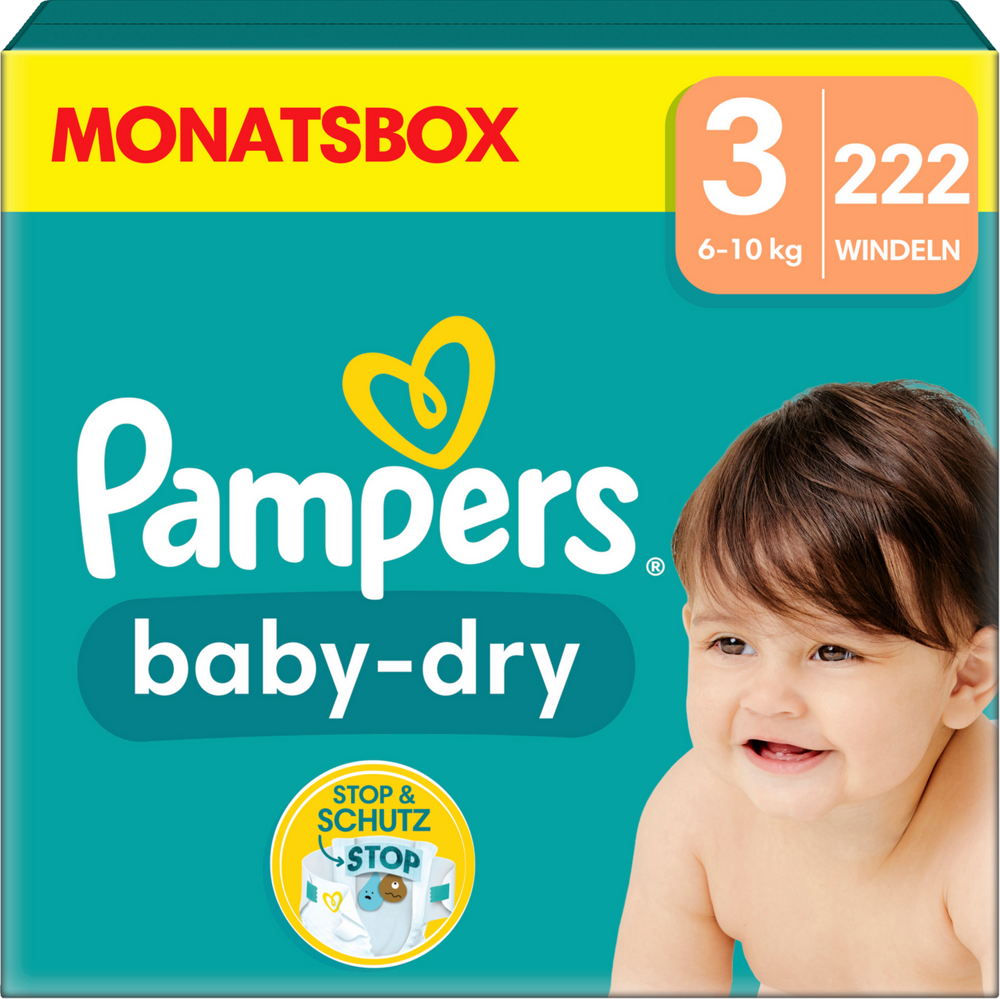 AKTION Pampers Baby Dry Monatsbox Gr. 3 + Sangenic-Windeleimer