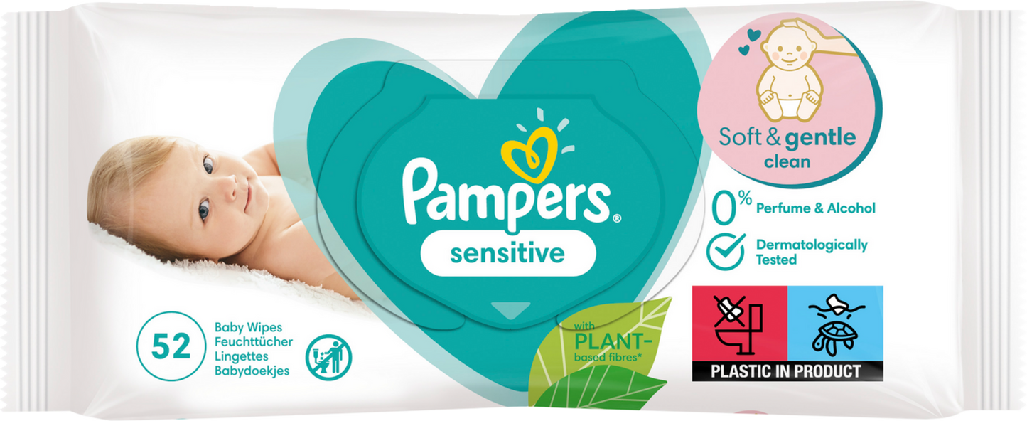 Pampers Feuchte Tücher Sensitive (52 STK)