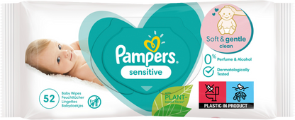 Pampers Feuchte Tücher Sensitive (52 STK)