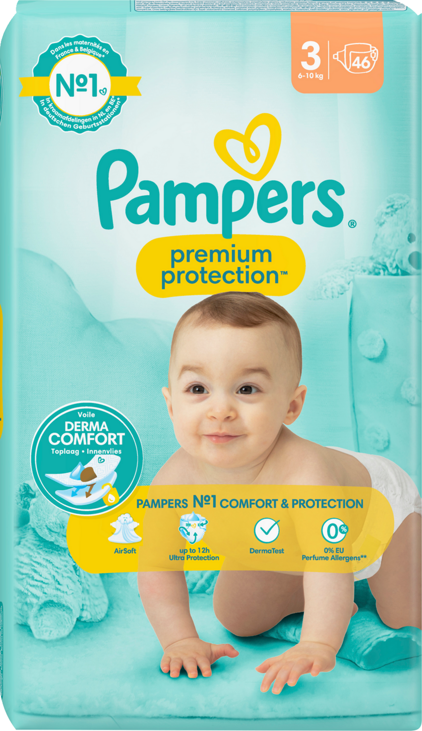 Pampers Premium Protection Gr.3 Midi 6-10kg (46 STK) Sparpack