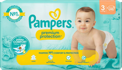 Pampers Premium Protection Gr.3 Midi 6-10kg (46 STK) Sparpack