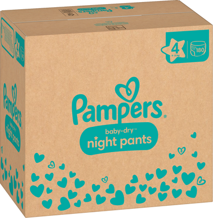 Pampers Baby-Dry Night Pants Gr. 4 Maxi 9-15kg (180 STK) Monatsbox