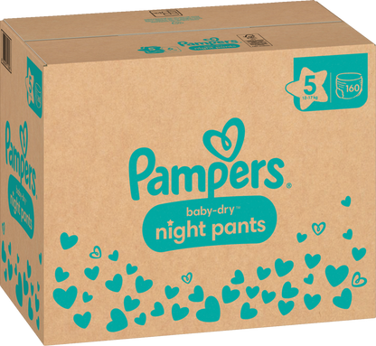 Pampers Baby-Dry Night Pants Gr. 5 Junior 12-17kg (160 STK) Monatsbox