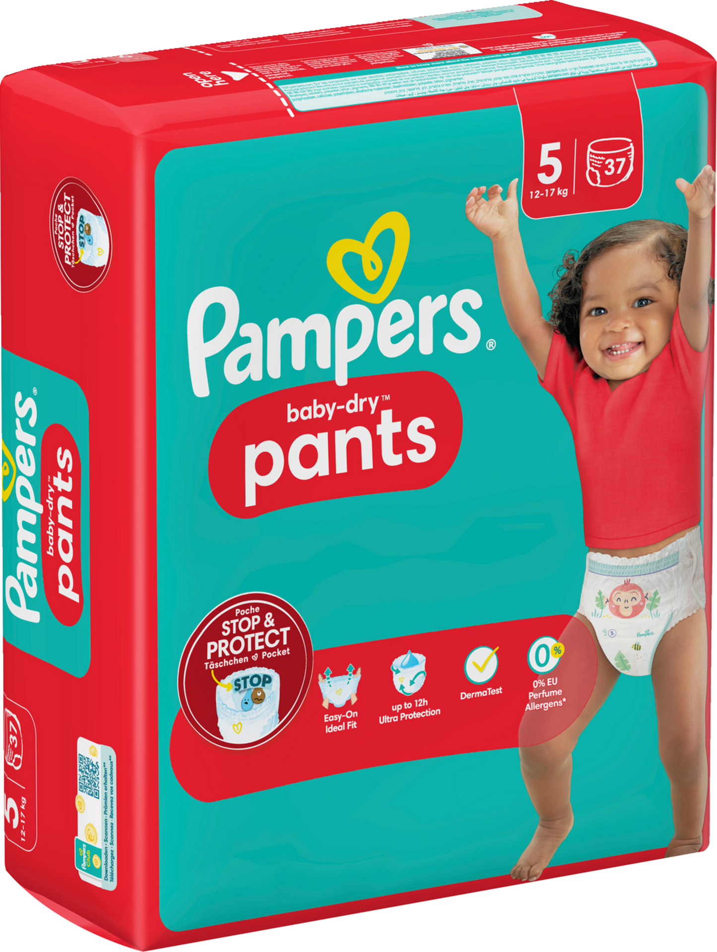 Pampers Baby-Dry PANTS Gr. 5 Junior 12-17kg (37 STK) Beutel