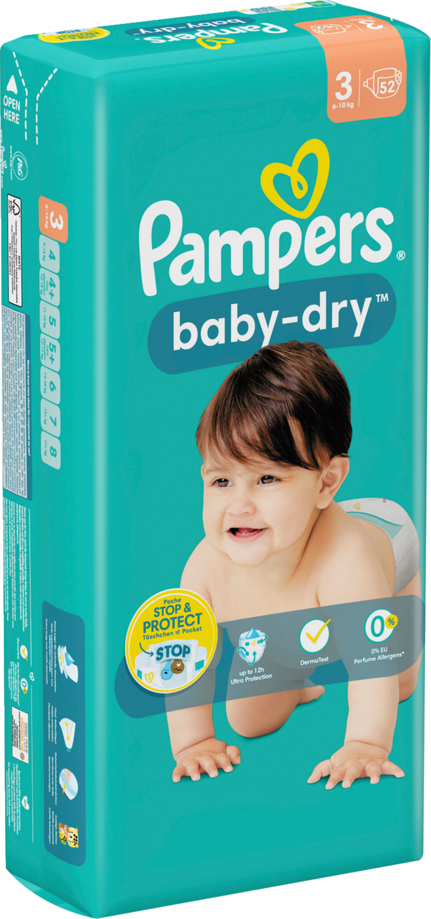 Pampers Baby-Dry Gr.3 Midi 6-10kg (52 STK) Sparpack