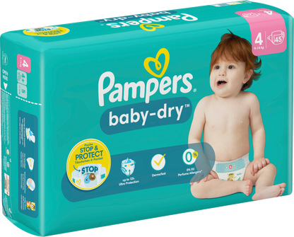 Pampers Baby-Dry Gr. 4 Maxi 9-14kg (45 STK) Sparpack