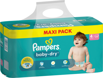 Pampers Baby-Dry Gr. 4 Maxi 9-14kg (106 STK) Maxi Pack