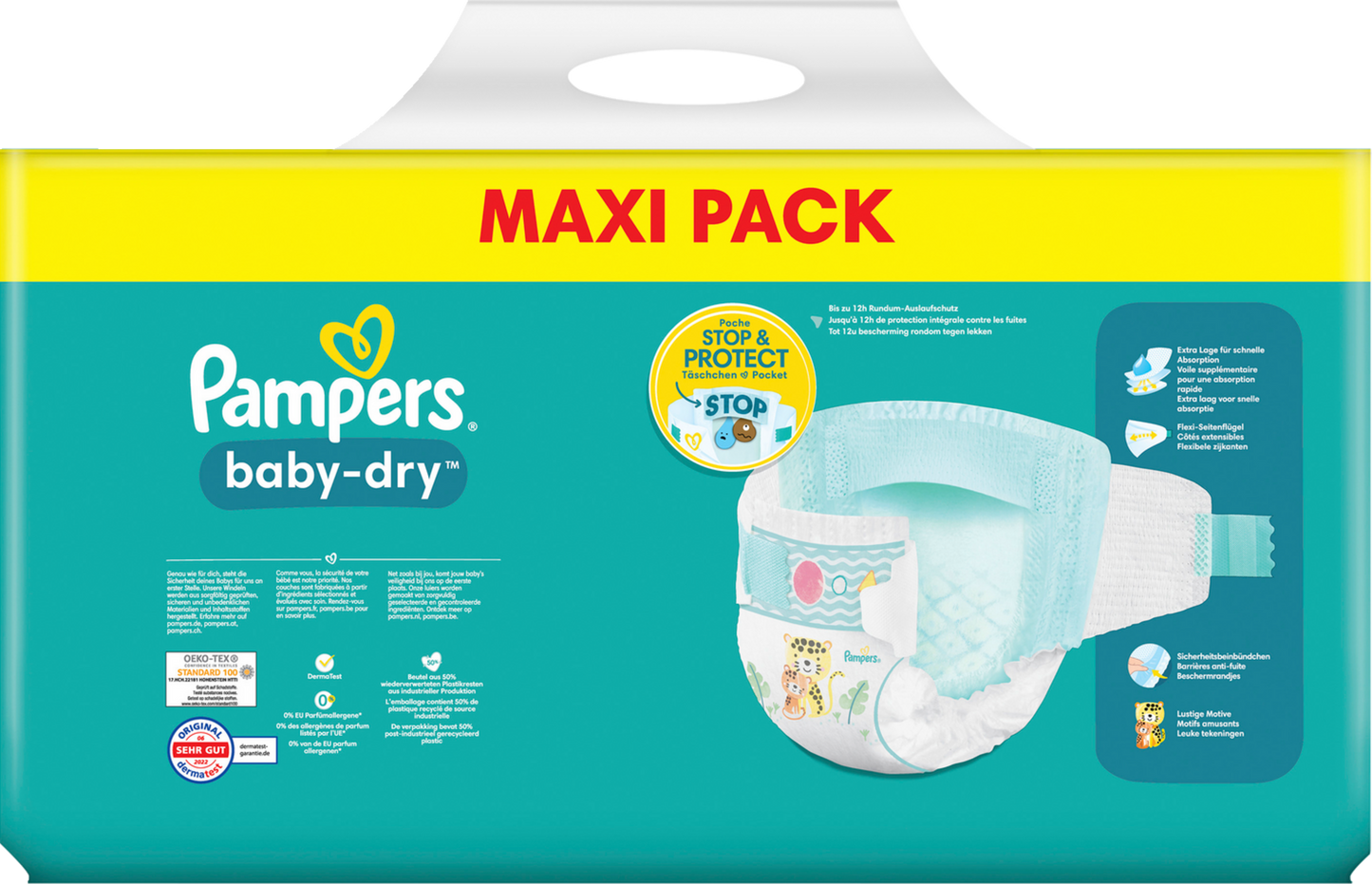 Pampers Baby-Dry Gr. 4 Maxi 9-14kg (106 STK) Maxi Pack