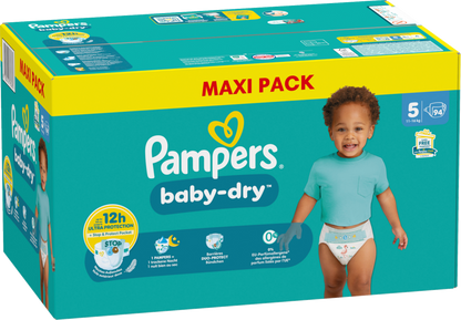 Pampers Baby-Dry Gr.5 Junior 11-16kg (94 STK) Maxi Pack