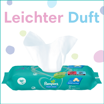 Pampers Fresh Clean Feuchttücher (80 STK) Beutel