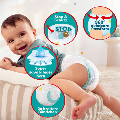 Pampers Baby-Dry PANTS Gr. 8 XXXL 17+kg (117 STK) Monatsbox