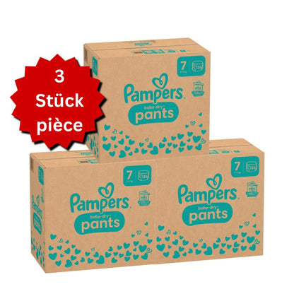 Pampers Baby-Dry PANTS Gr. 7 XXL +17kg (3x126 STK) AKTION 3 Monatsboxen