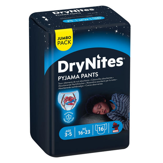 Huggies DryNites® Pyjama Pants Boy 3-5 Jahre (16-23 kg) Beutel (16 STK)