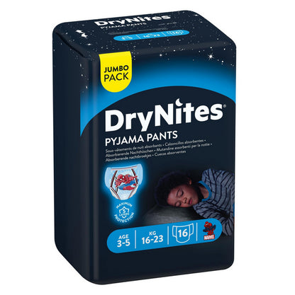 Huggies DryNites® Pyjama Pants Boy 3-5 Jahre (16-23 kg) Jumbopack (4x16 STK)