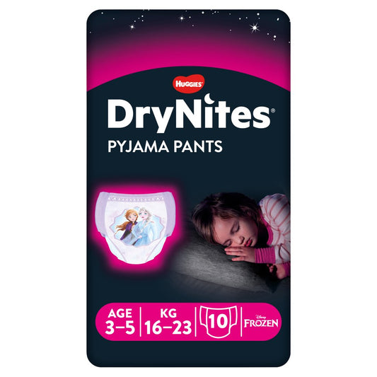 Huggies DryNites® Pyjama Pants Girl 3-5 Jahre (16-23 kg) Beutel (10 STK)