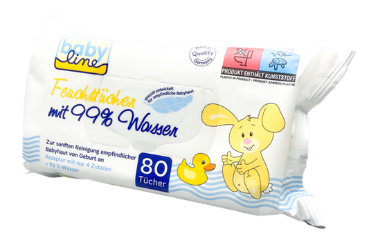 Babyline Feuchttücher 99% Wasser (80 STK)