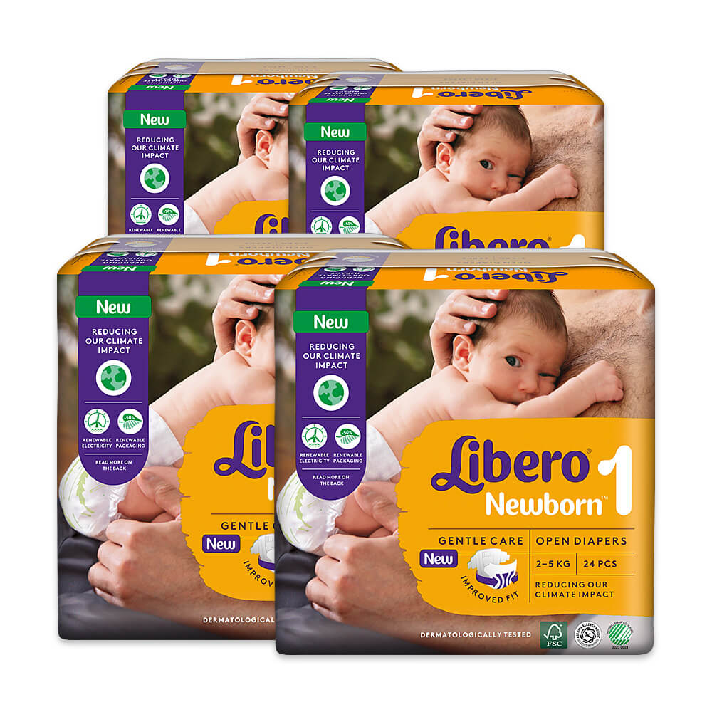 Libero T1 Newborn (2-5 kg) Karton (4 x 24 STK)