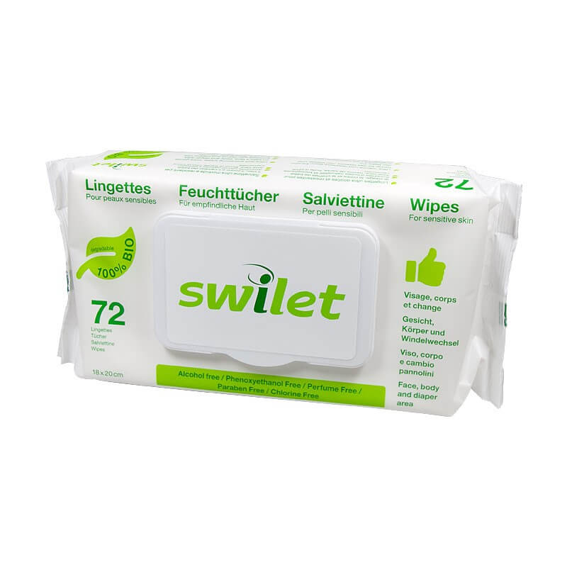 Swilet Feuchttücher Bio (72 STK)