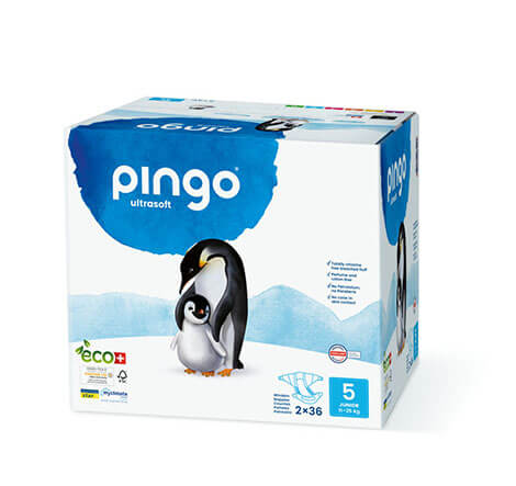 Pingo Gr. 5 Junior (12-25 kg) Karton (2 x 36 STK)