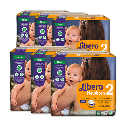 Libero Mini T2 (3-6 kg) Karton (6 x 34 STK)