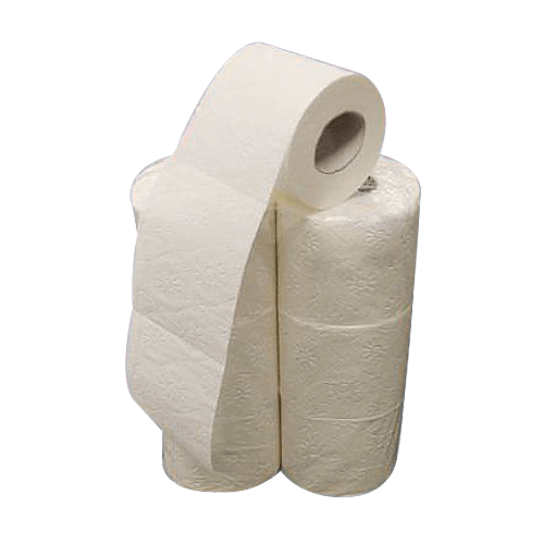 WC - Papier 4-lagig 100% Zellstoff 150 Blatt (6 Rollen)