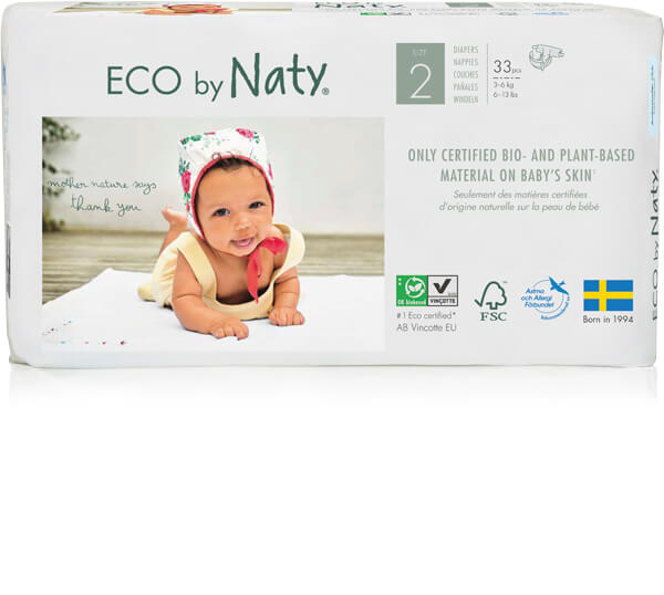 Naty Biowindeln T2 Mini (3-6kg) Karton (4 X 33 STK)