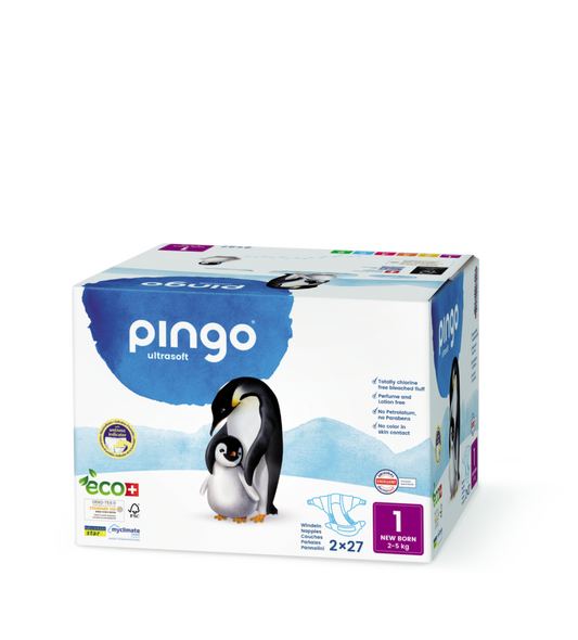 Pingo Gr. 1 Newborn (2-5 kg) Karton (2 x 27 STK)