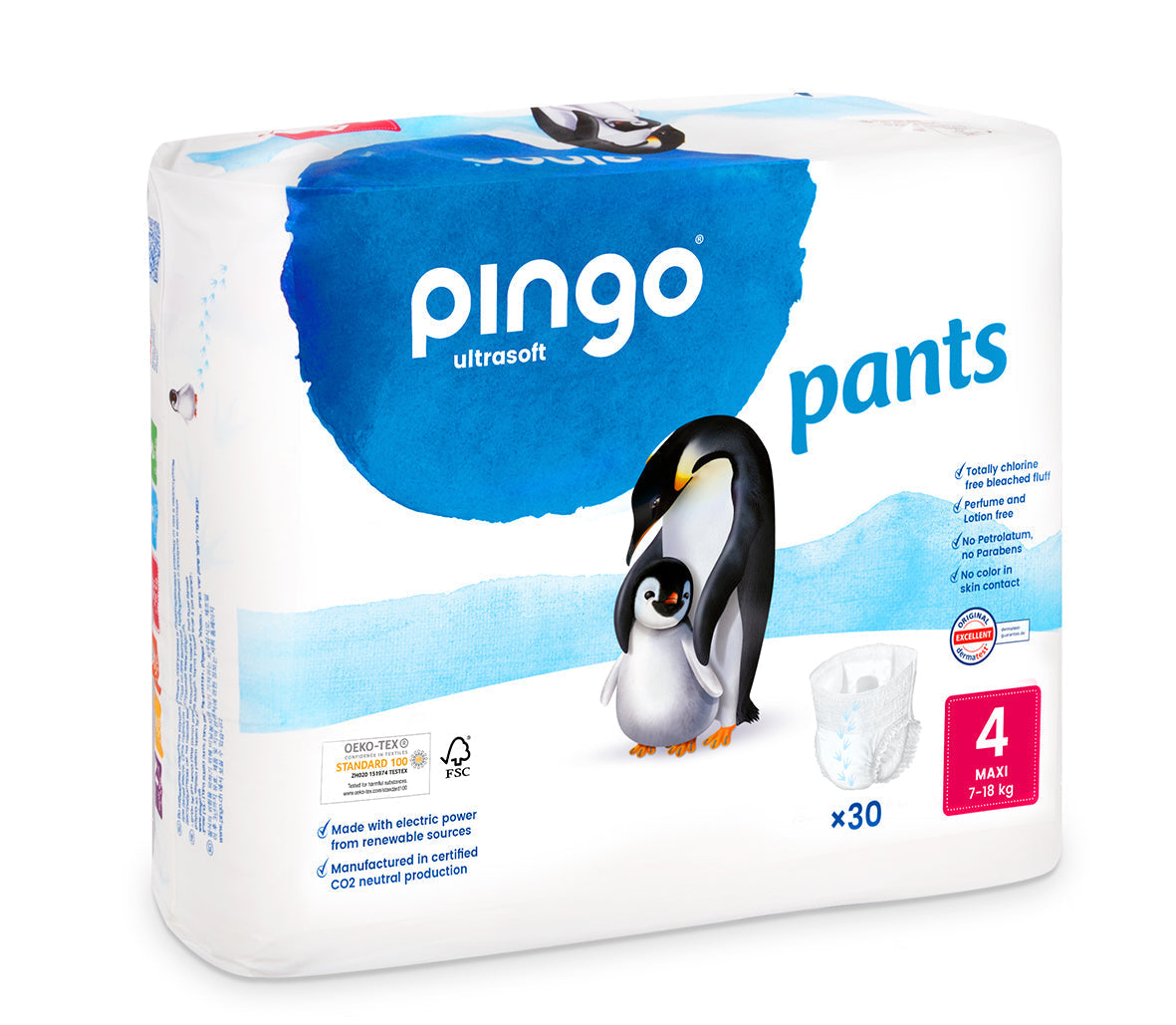 Pingo Pants Gr. 4 Maxi 7-18 Kg (2 x 30 STK) Doppelbeutel