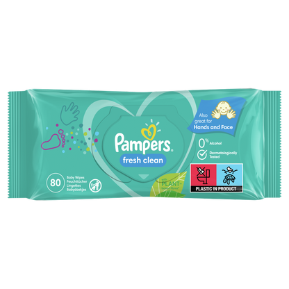 Pampers Fresh Clean Feuchttücher (80 STK) Beutel