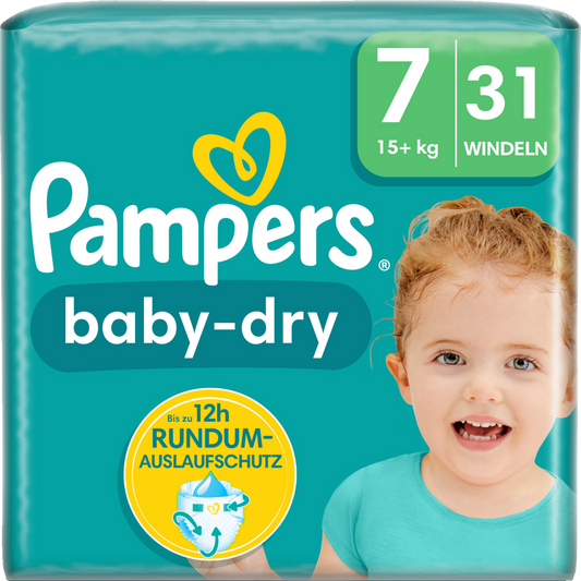 Pampers Baby-Dry Gr. 7 XXL 15+kg (31 STK) Sparpack