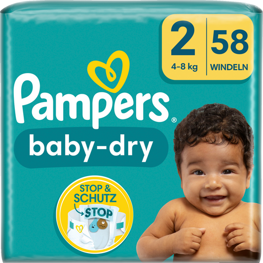 Pampers Baby-Dry Gr.2 Mini 4-8kg (58 STK) Sparpack