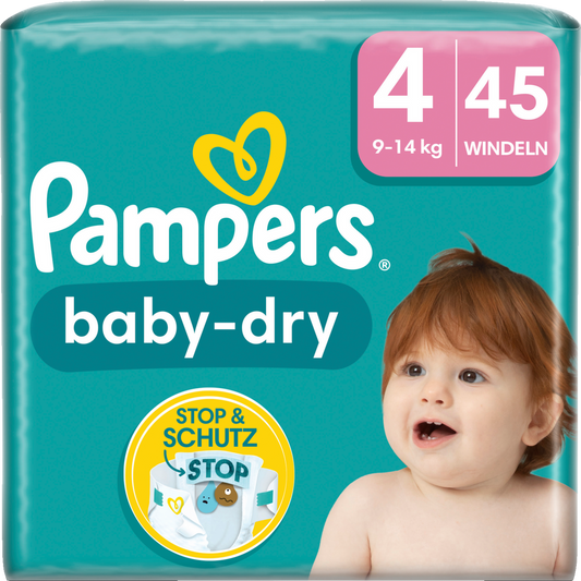 Pampers Baby-Dry Gr. 4 Maxi 9-14kg (45 STK) Sparpack