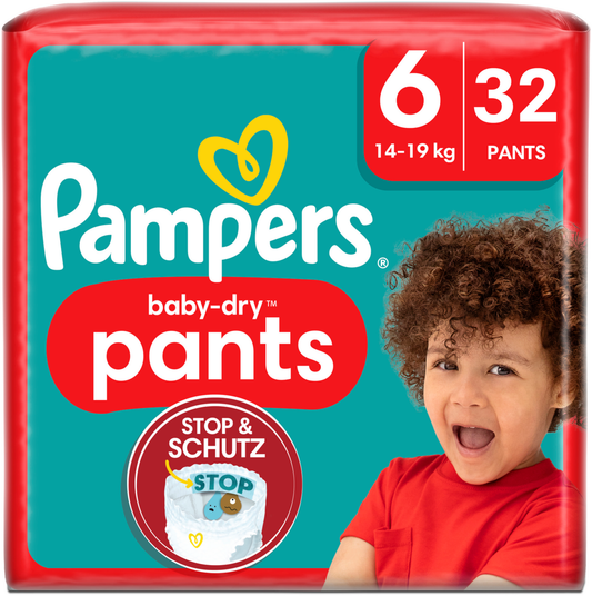 Pampers Baby-Dry PANTS Gr. 6 XL +15kg (3 x 32 STK)