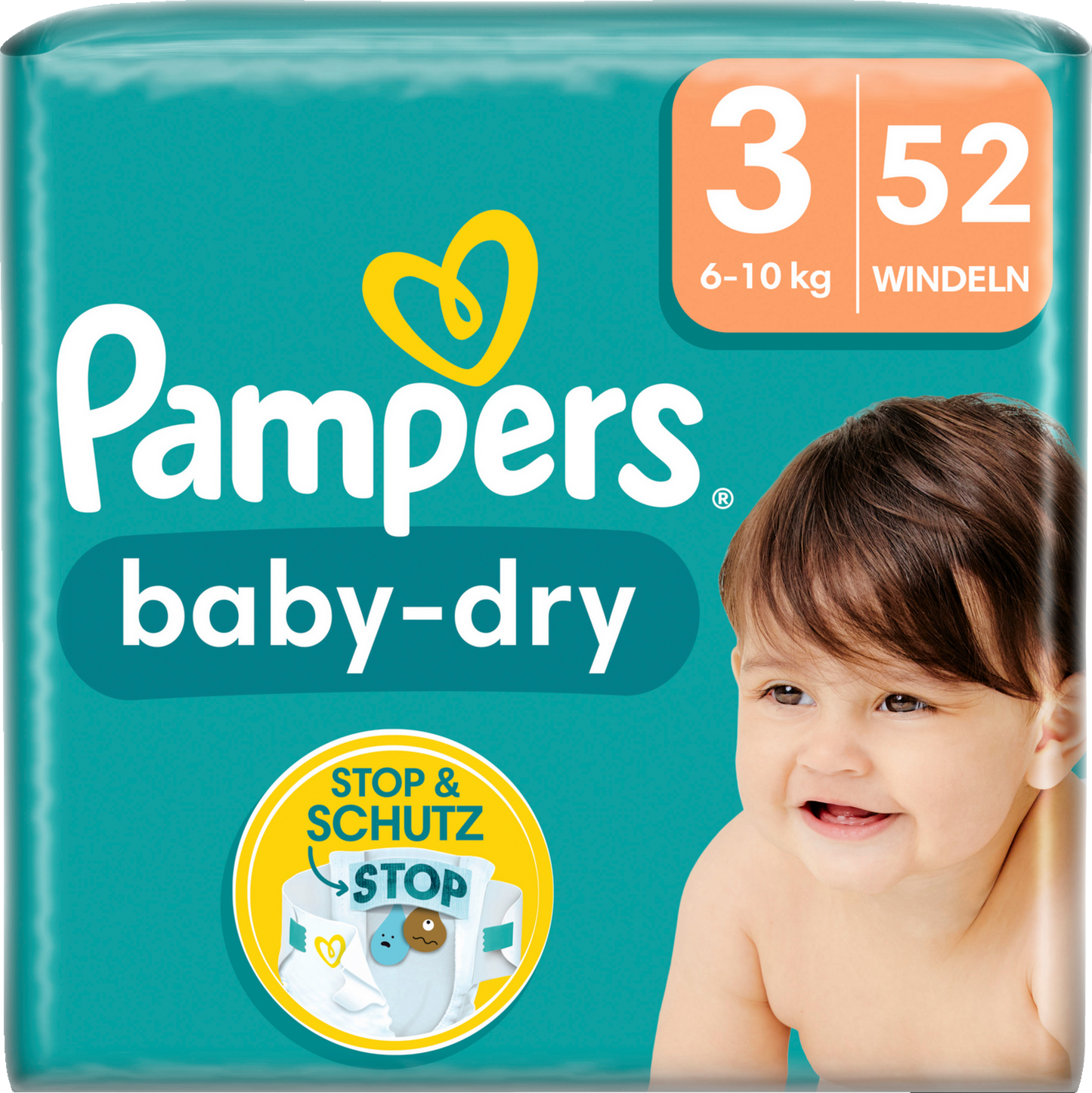 Pampers Baby-Dry Gr.3 Midi 6-10kg (52 STK) Sparpack