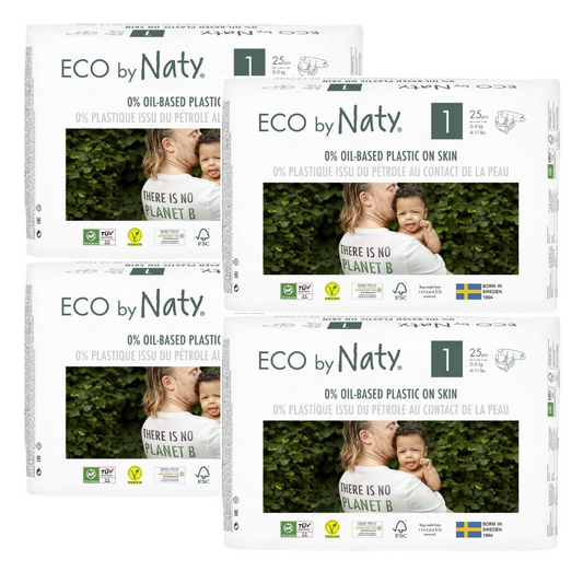 Naty Biowindeln T1 Newborn (2-5kg) Karton (4 X 25 STK)