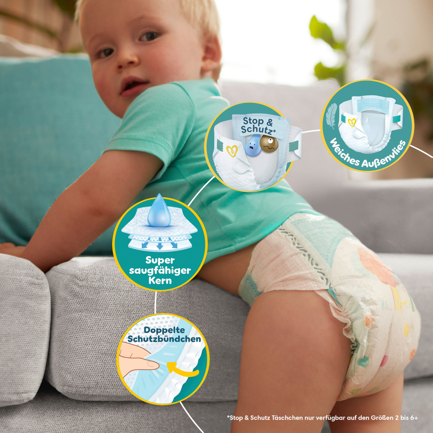 Pampers Baby-Dry Gr. 4 Maxi 9-14kg (108 STK) Maxi Pack