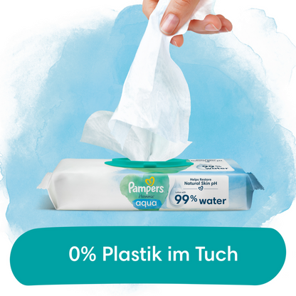 Pampers Harmonie Aqua Feuchttücher (15 x 48 STK) Karton