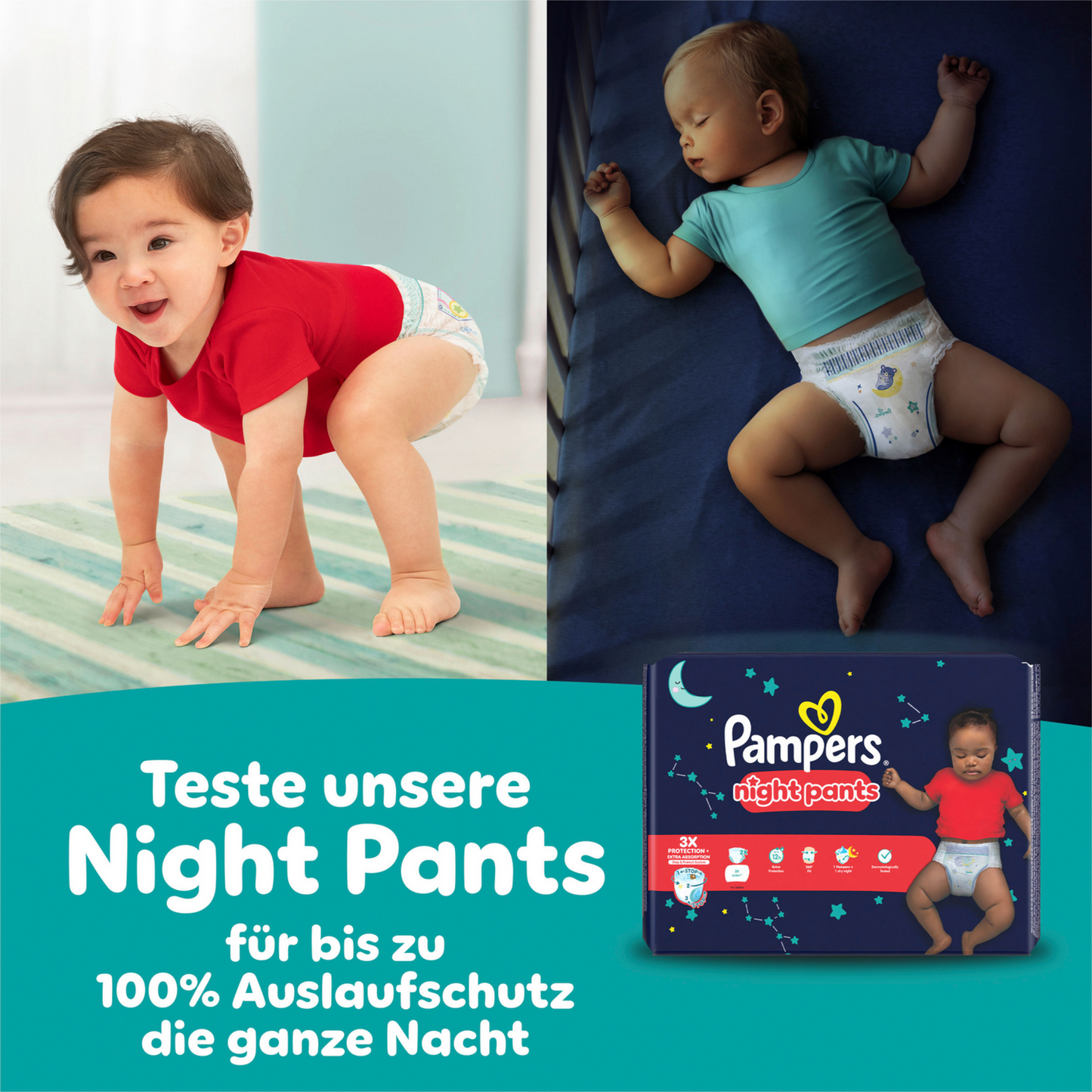 Pampers Baby-Dry PANTS Gr. 8 XXXL 17+kg (117 STK) Monatsbox