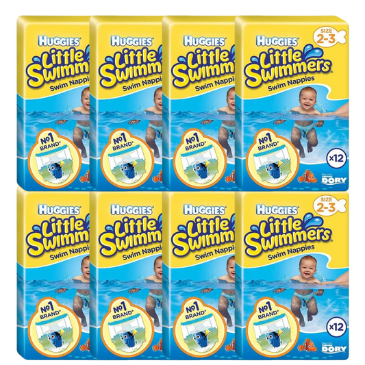 Huggies Schwimm-Windeln  Grösse 2-3 (3-8 Kg) KARTON (8 x 12 STK)