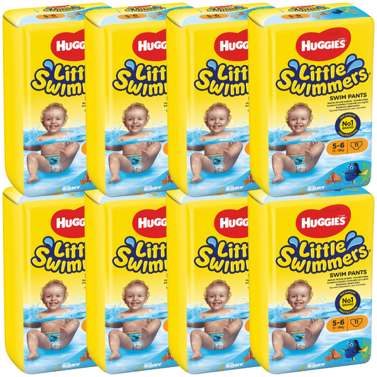 Huggies Schwimm-Windeln Grösse 5-6  (12-18 Kg) KARTON (8 x 11 STK)