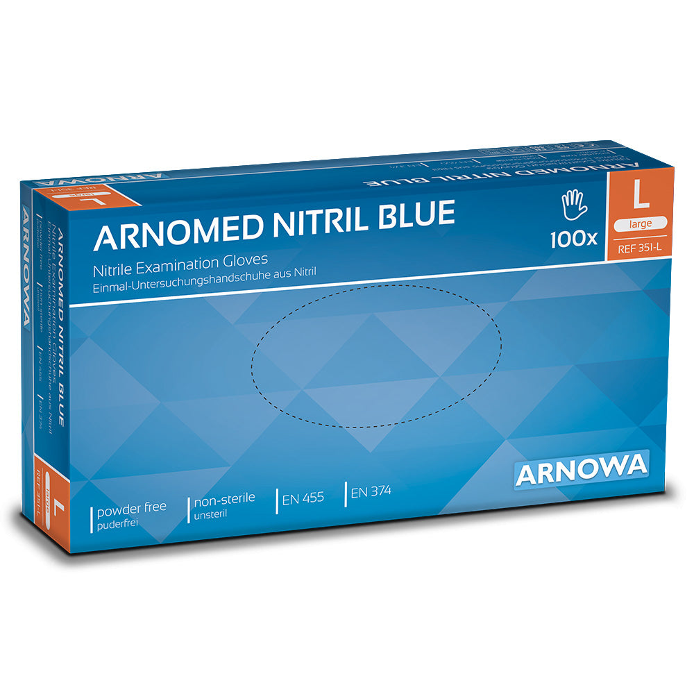 Nitril Handschuhe Arnomed blau Gr. L (100 STK)