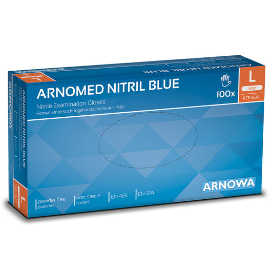 Nitril Handschuhe Arnomed blau Gr. L (100 STK)