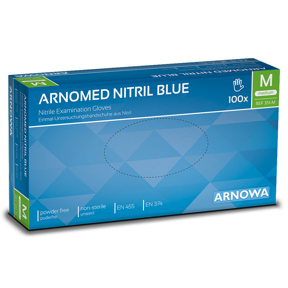 Nitril Handschuhe Arnomed blau Gr. M (100 STK)