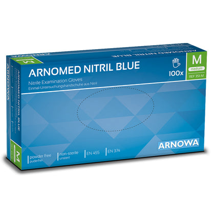 Nitril Handschuhe Arnomed blau Gr. M (10 x 100 STK) Karton