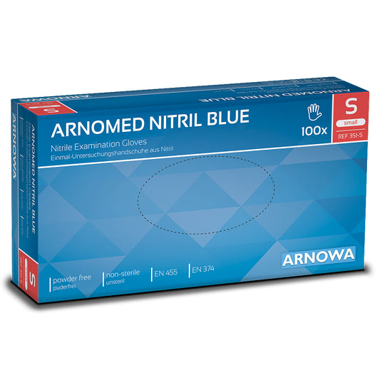 Nitril Handschuhe Arnomed blau Gr. S (10 x 100 STK) Karton