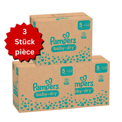 Pampers Baby-Dry Gr.5 Junior 11-16kg (3x174 STK) AKTION 3 Monatsboxen